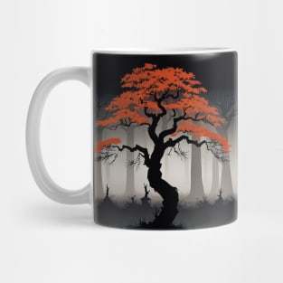 Orange and Black Woods - Spooky Tree Mug